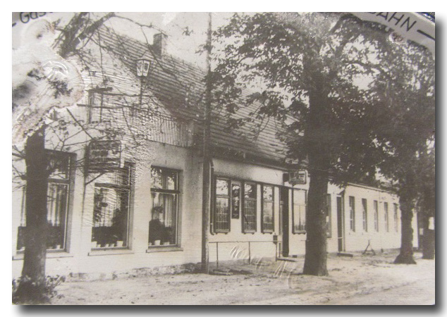 Foto aus einem Aschenbecher: Gaststätte um 1960