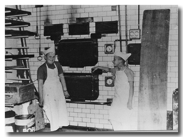 In der alten Backstube, die um 1965 umgebaut wurde.